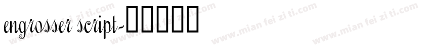 engrosser script字体转换